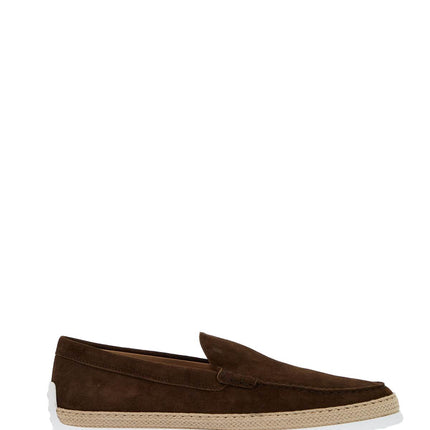 Tod'S suede slip-on with rafia insert