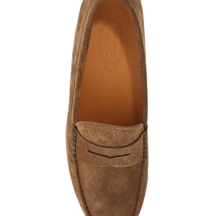 Tod'S light walnut leather driving moccasin