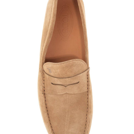 Tod'S bisquit leather moccasin with rubber sole