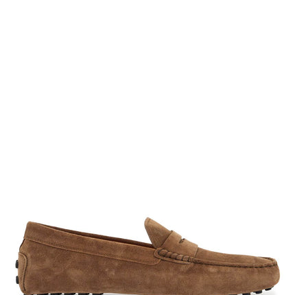 Tod'S light walnut leather driving moccasin