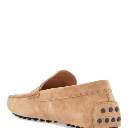 Tod'S bisquit leather moccasin with rubber sole