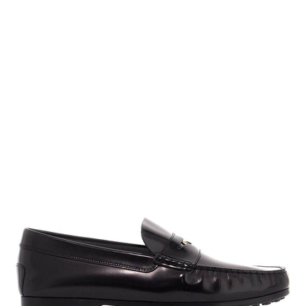 Tod'S brushed leather loafers with penny detail