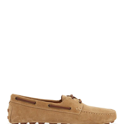 Tod'S suede biscuit leather loafers with rubber sole