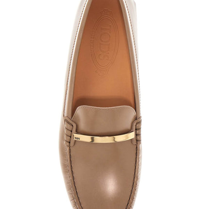 Tod'S cappuccino leather driving moccasin