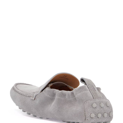 Tod'S light gray calfskin women's loafers