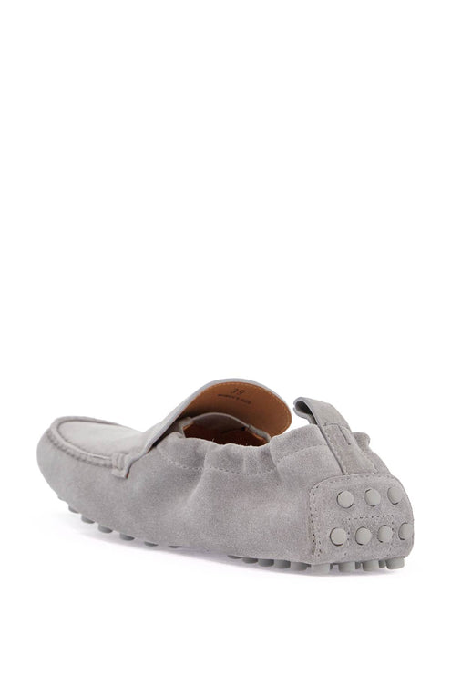 Tod'S light gray calfskin women's loafers