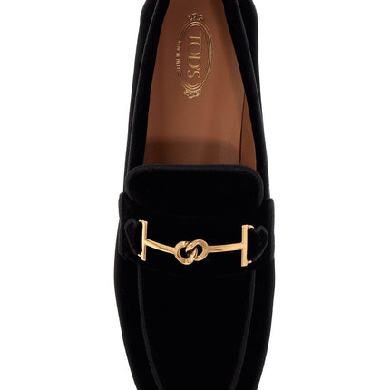 Tod'S velvet loafers for