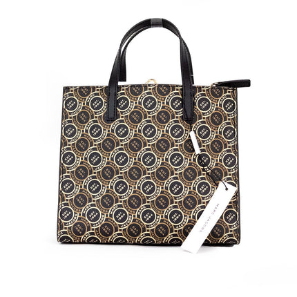 Mini Grind Signet Bedrukt Leren Crossbody Tote Handtas Portemonnee