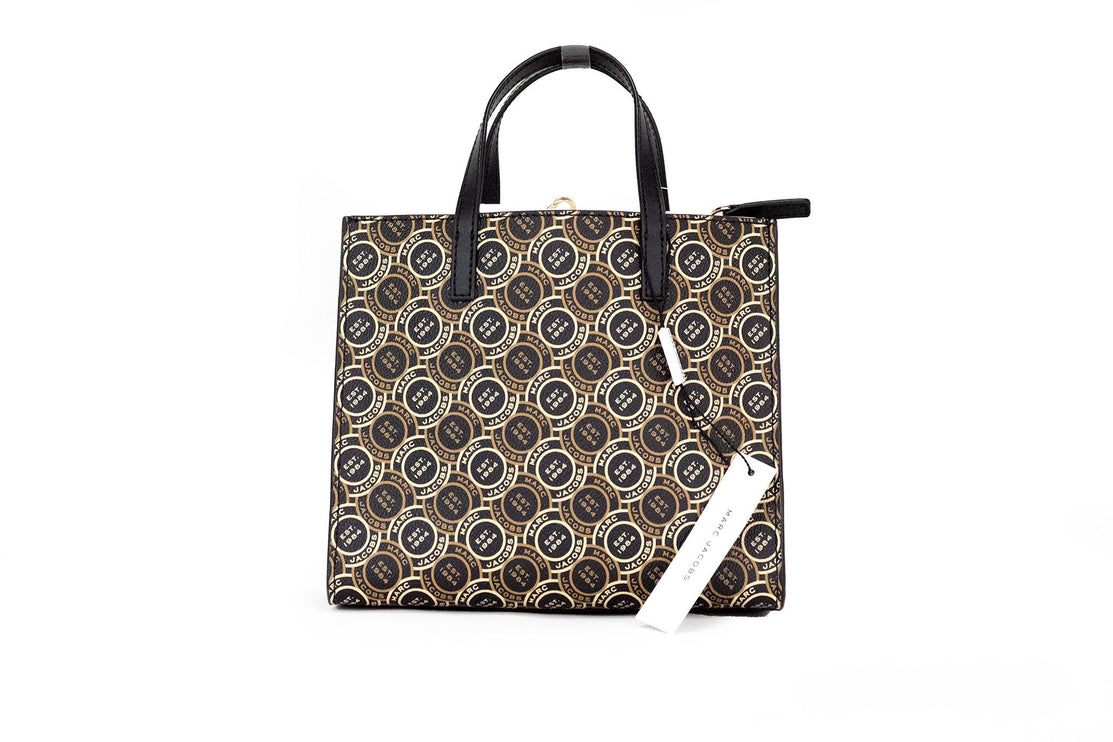 Mini Grind Signet Bedrukt Leren Crossbody Tote Handtas Portemonnee