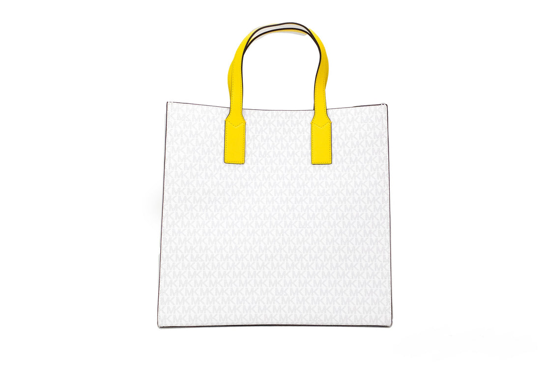 Kenly Large Signature Citrus PVC North South Tote Computer Handtas