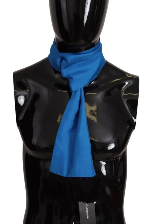 Royal Blue Scarf Neck Wrap Shawl Silk Scarf