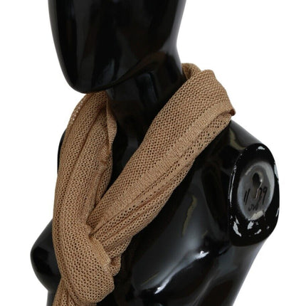 Elegant Men's Brown Neck Wrap Shawl Scarf