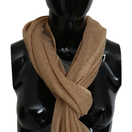 Elegant Men's Brown Neck Wrap Shawl Scarf