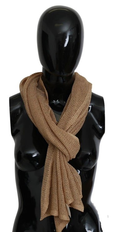 Elegant Men's Brown Neck Wrap Shawl Scarf