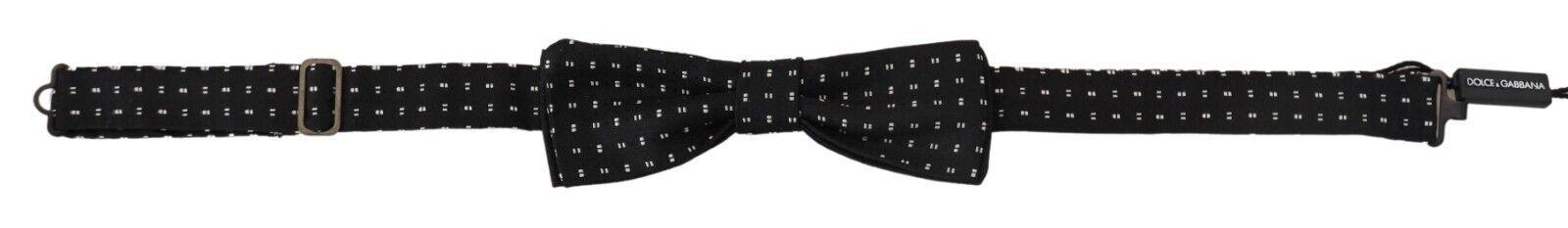 Elegant Black Silk Bow Tie - vivadelux