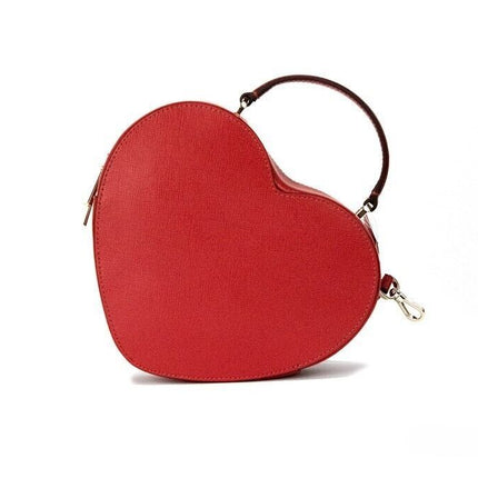 Bolso Love Shack Candied Cherry Saffiano Top Handle Heart Crossbody Rojo