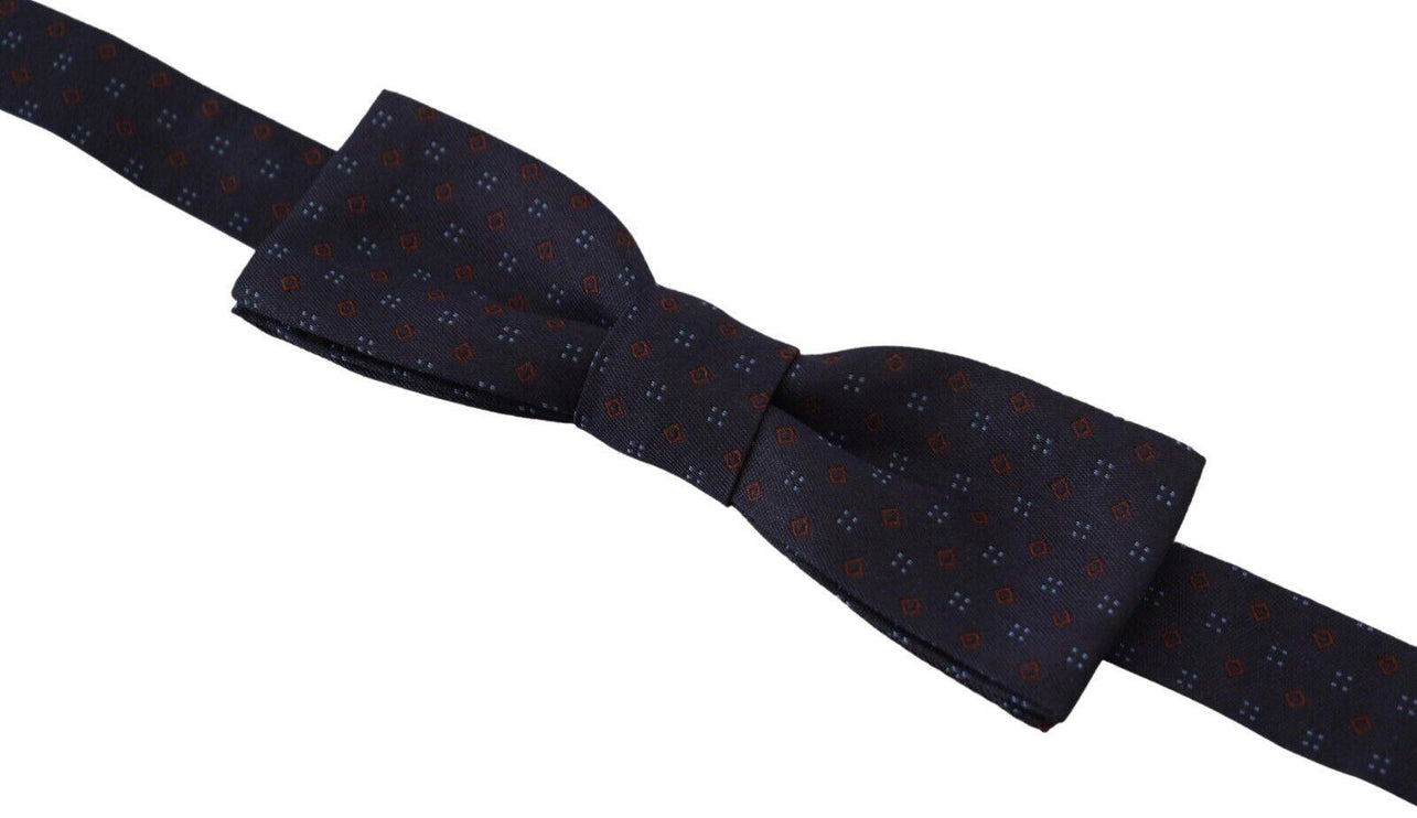 Elegant Silk Blue Bow Tie - vivadelux