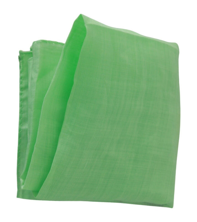 Elegant Apple Green Linen Scarf