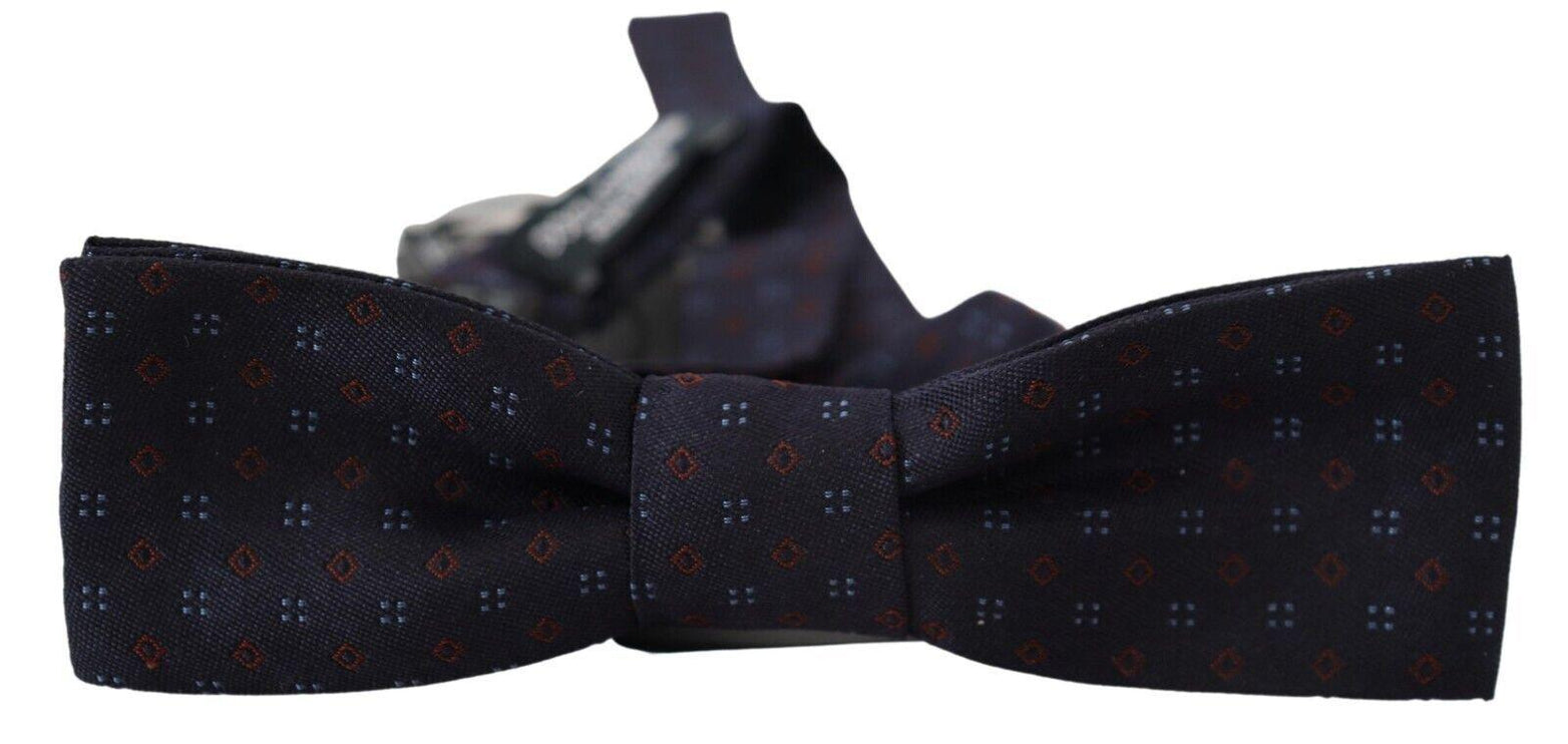 Elegant Silk Blue Bow Tie - vivadelux