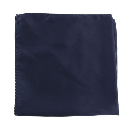 Elegant Silk Pocket Square in Lustrous Blue